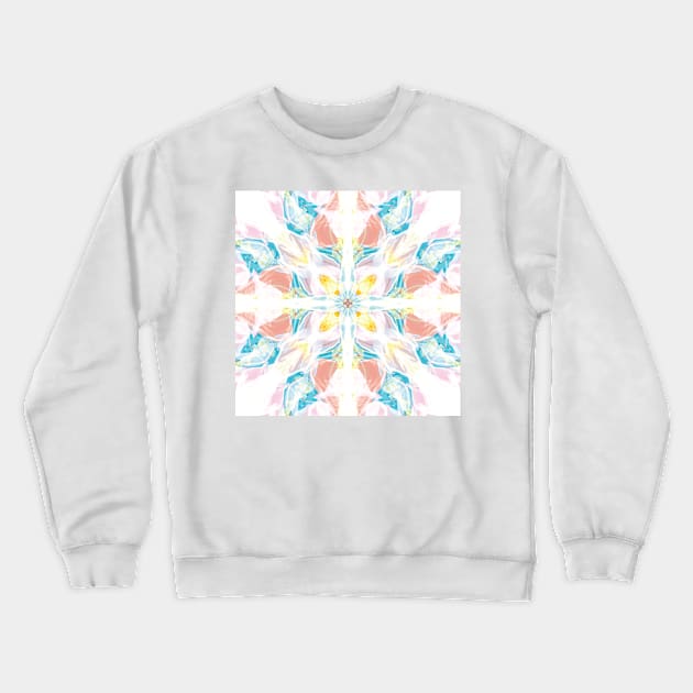 Abstract Floral Design Crewneck Sweatshirt by Hermanitas Design